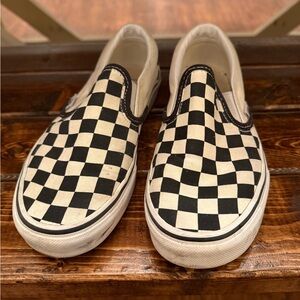 Checkered Slip-On Sneakers